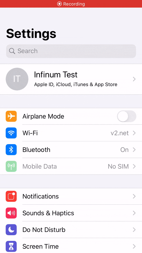 iOS proxy setup